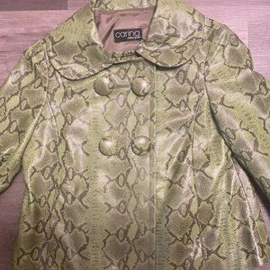 CARINA SNAKESKIN LEATHER  SWING JACKET V GOOD Condition